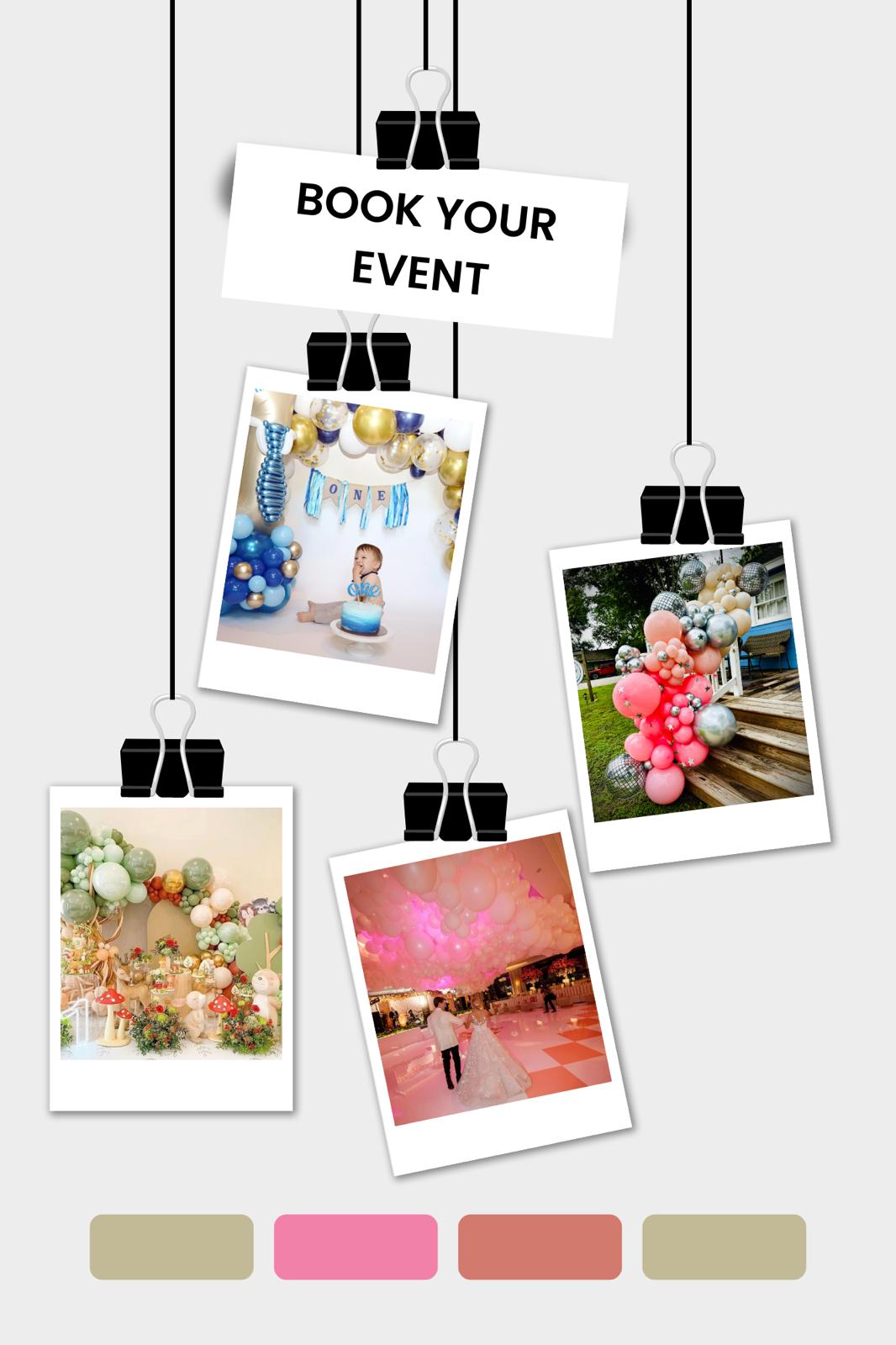 Custom decoration event corporative
