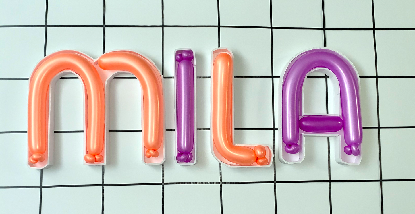 Custom mosaic balloon decoration